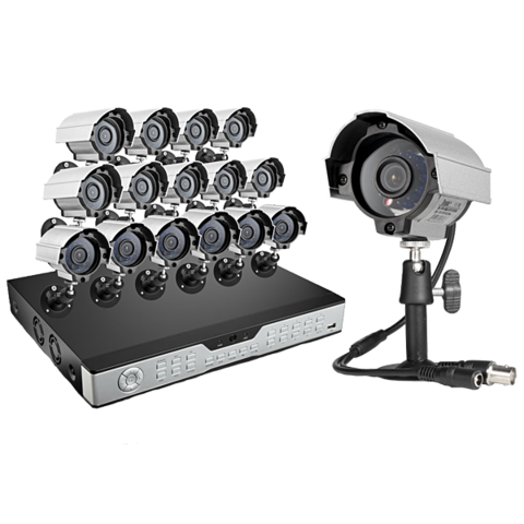 16 Channel CCTV Video Outdoor Surveillance System