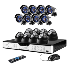 16CH H.264 DVR System with 8 Bullet+8 Dome Sony