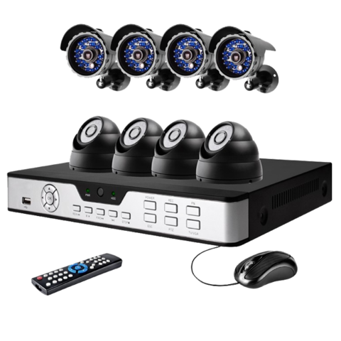 8CH H.264 DVR + 8 Sony CCD Day Night 65ft